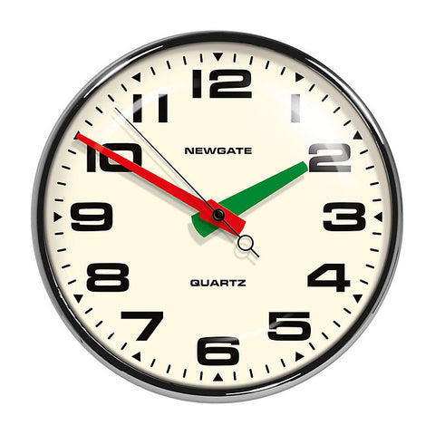 NEWGATE Brixton Wall Clock Chrome 掛け時計 Newgate Brixton Clock - Chrome | izola-dev